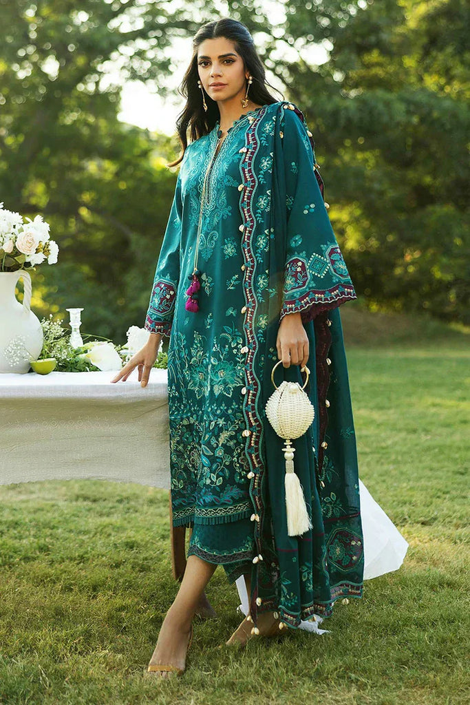 Sadaf Fawad Khan - Luxury Embroidered Lawn Collection - 8B KOI - Unstitched