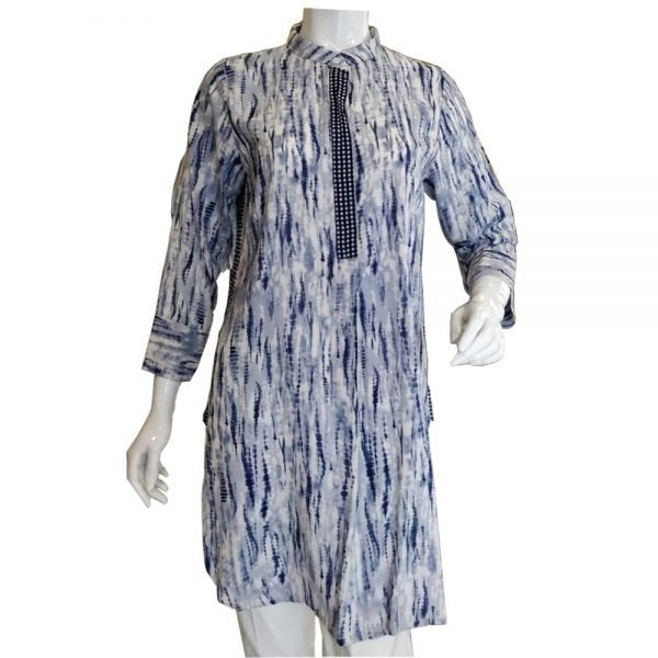 Printed Linen Kurti For Women - BGK20