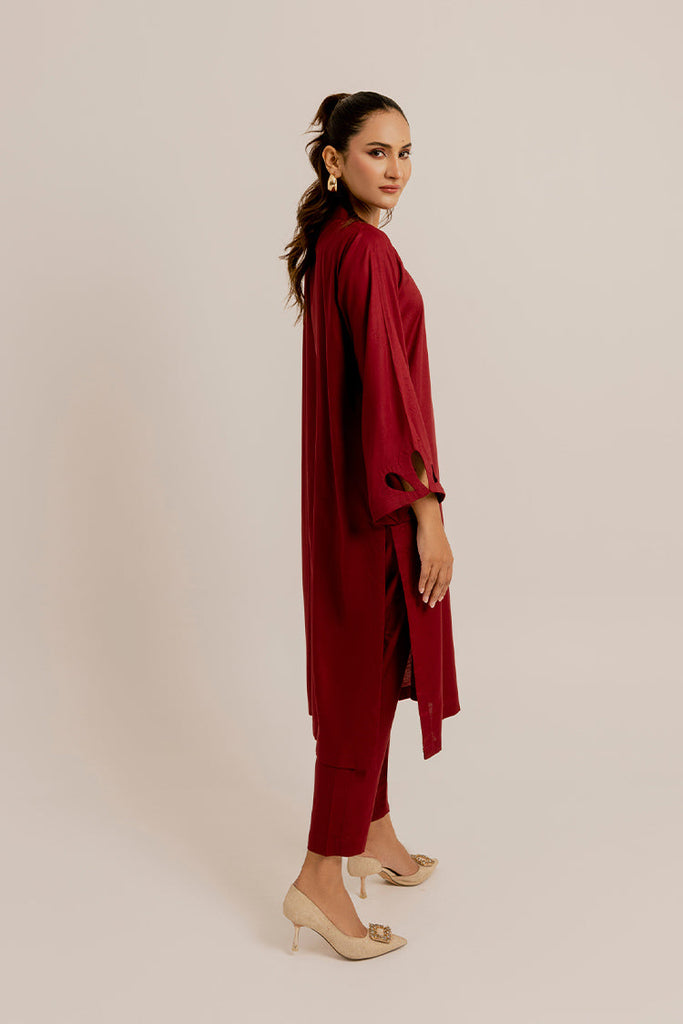 The Slay Wear - Basic Stitched - Burgundy Set