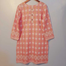 Load image into Gallery viewer, Block Print Soft Cotton Kurti - Pink - ZK234