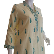 Load image into Gallery viewer, Block Print Top For Women - Yellow - BGK22