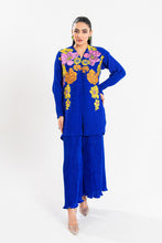 Load image into Gallery viewer, Maria Osama Khan - Claire Pleated Silk Collection - Azure