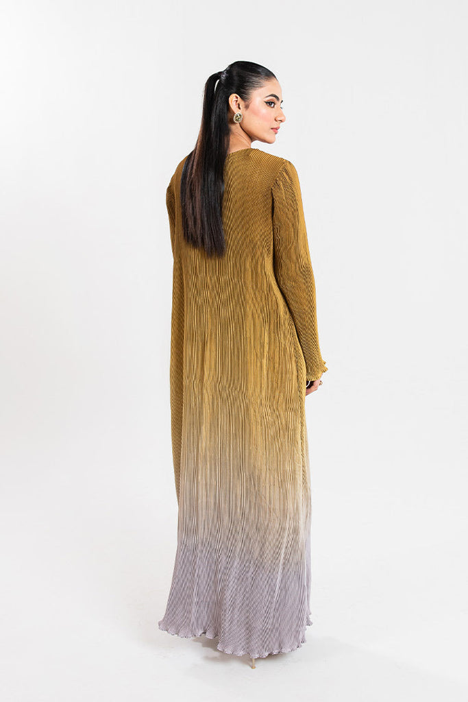 Maria Osama Khan - Claire Pleated Silk Collection - Honeycomb