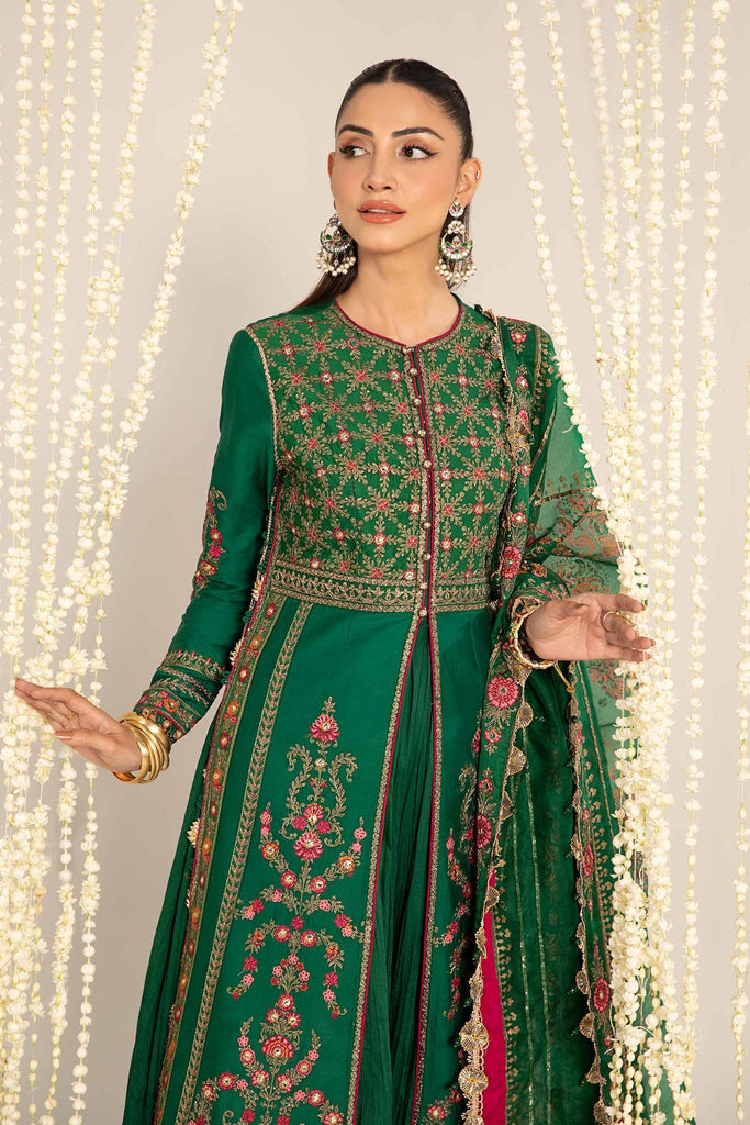 Unstitched Embroidered Cotton Satin Suit | CST-811