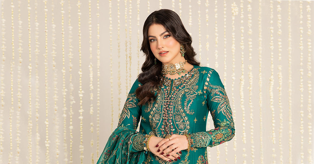 Unstitched Embroidered Cotton Satin Suit | CST-805