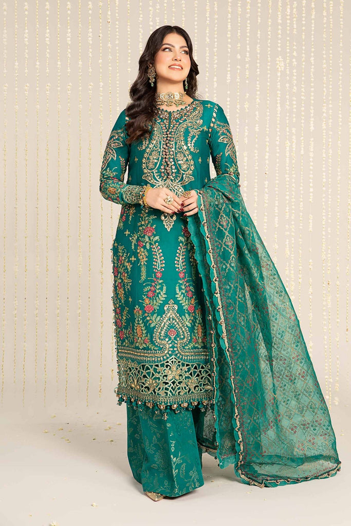 Unstitched Embroidered Cotton Satin Suit | CST-805