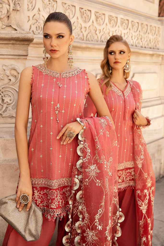 Unstitched Embroidered Cotton Satin Suit | CST-809