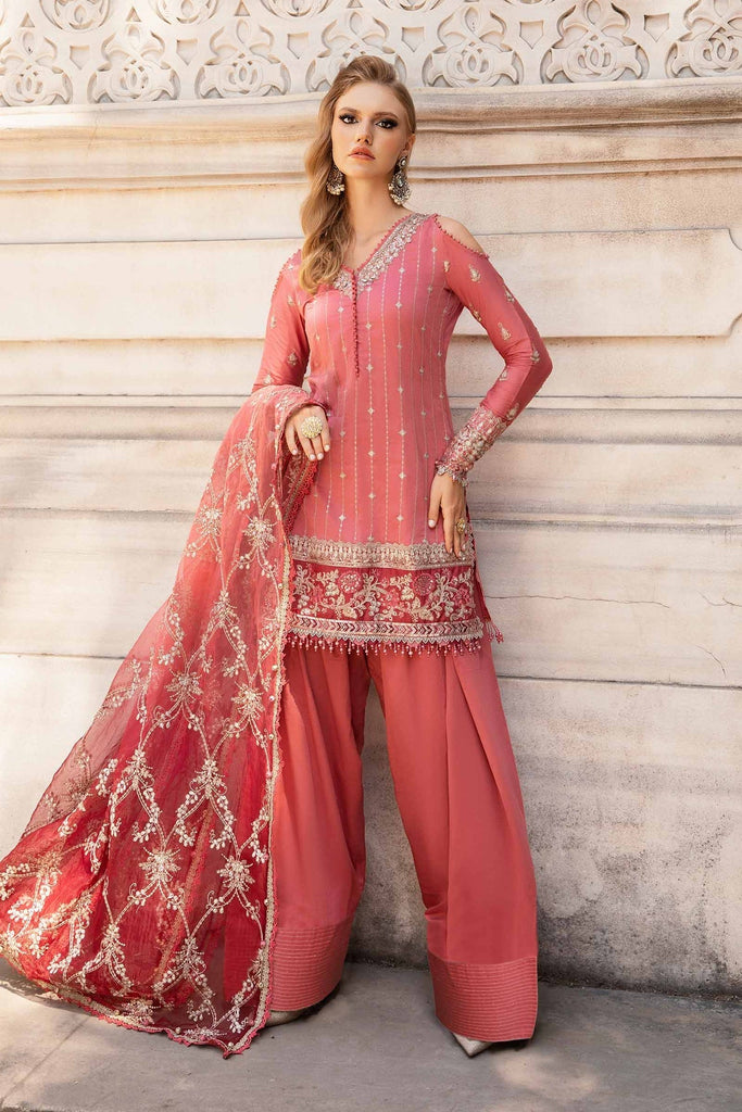 Unstitched Embroidered Cotton Satin Suit | CST-809