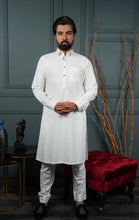 Load image into Gallery viewer, ER 576 White Shirt Collar Kurta Pajama