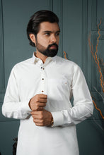 Load image into Gallery viewer, ER 576 White Shirt Collar Kurta Pajama