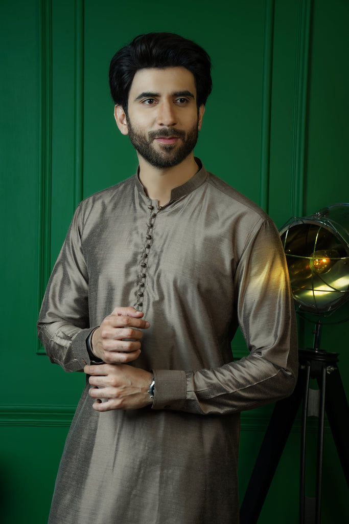 ER 577 Magic Cololr Cotton Silk Loop Button style Kurta Pajama