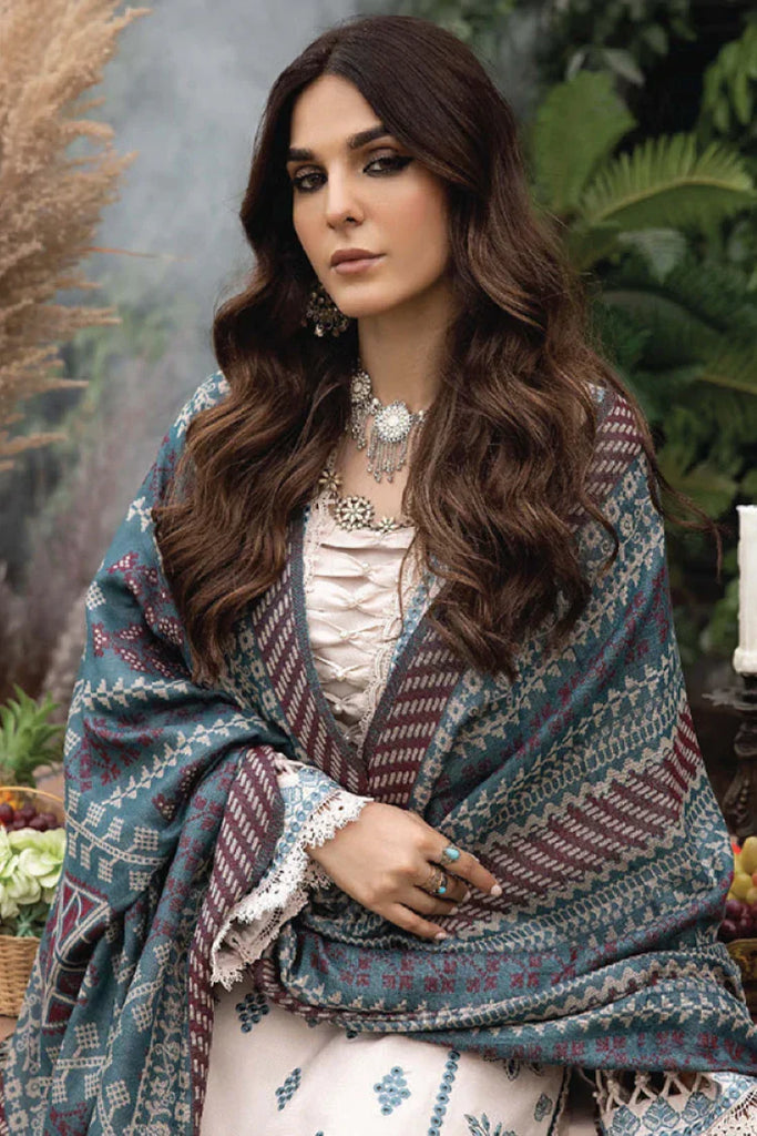 Humdum - Denara Woolen Shawl & Embroidered Edition - D04