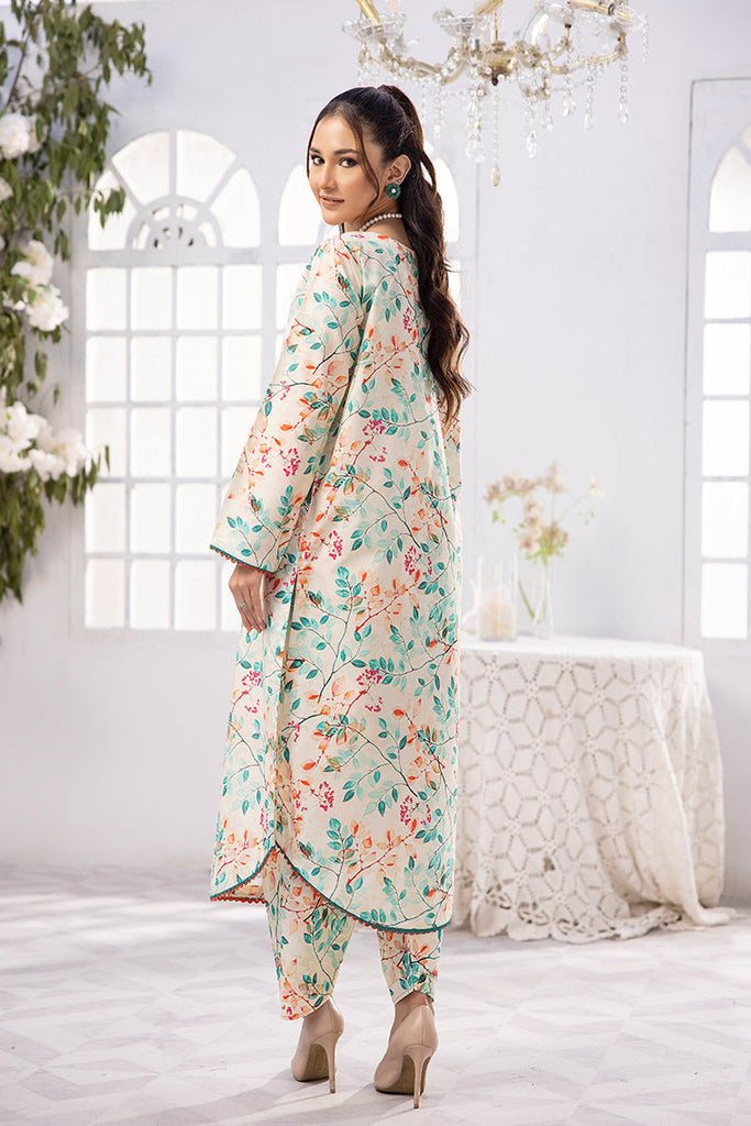 2-PC Unstitched Digital Printed Lawn Suit