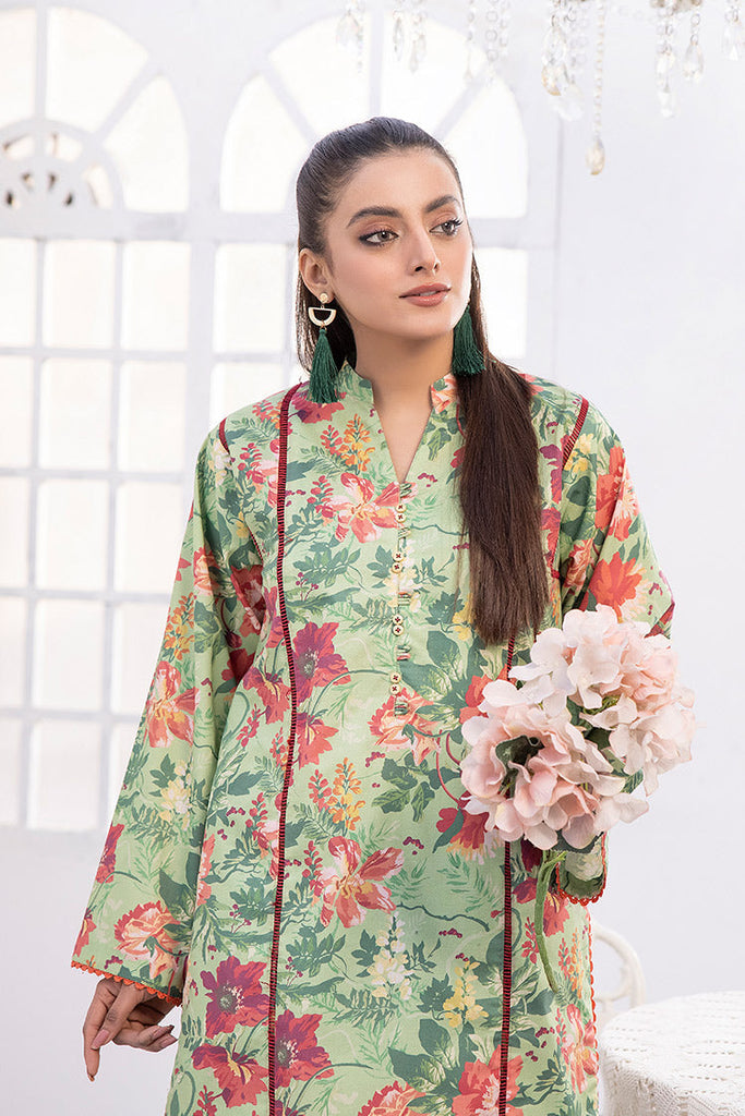 2-PC Unstitched Digital Printed Lawn Suit