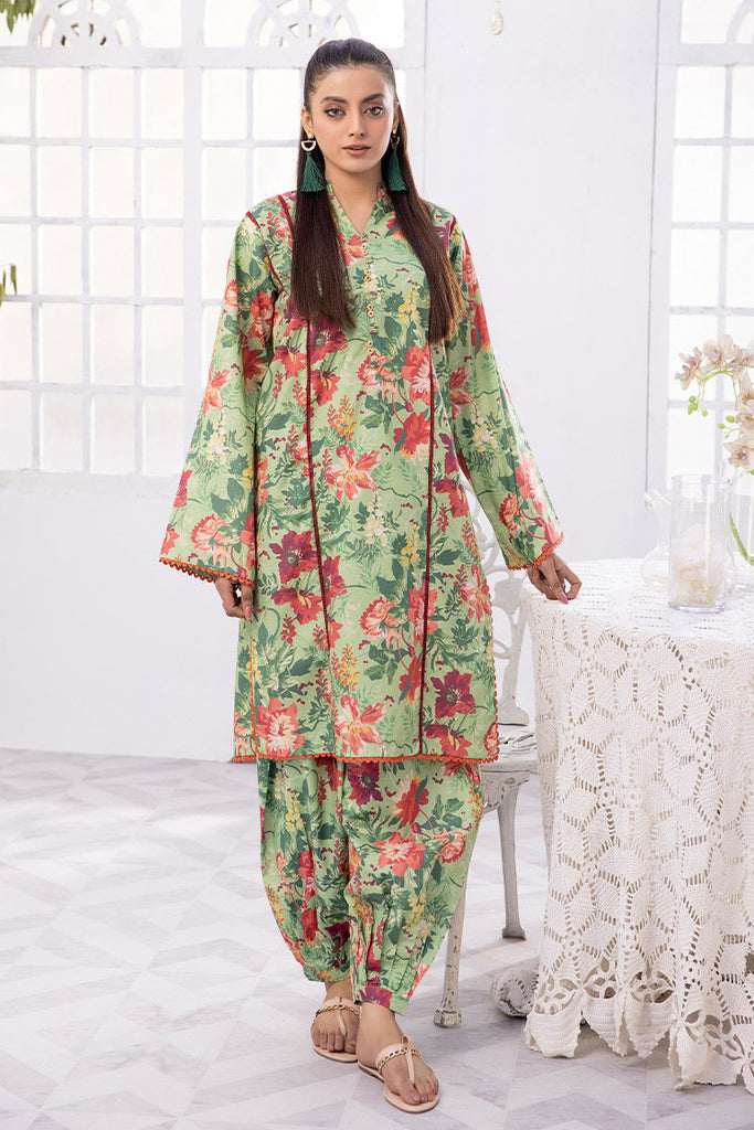 2-PC Unstitched Digital Printed Lawn Suit