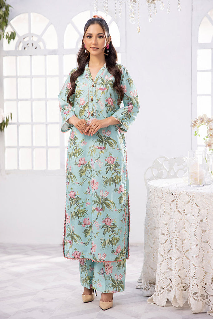 2-PC Unstitched Digital Printed Lawn Suit