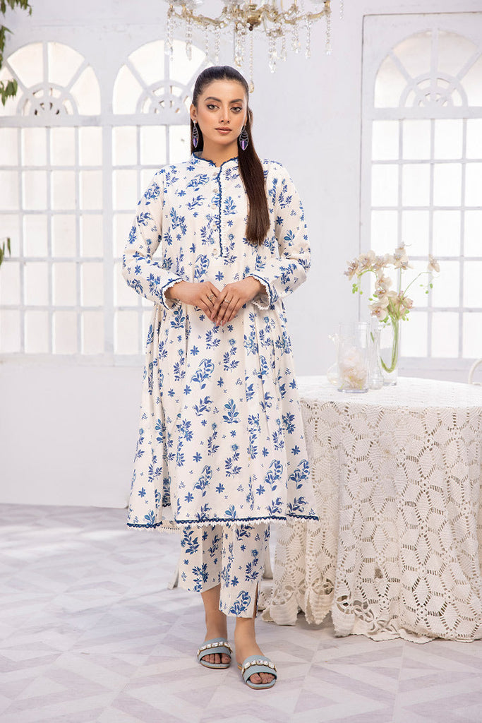 2-PC Unstitched Digital Printed Lawn Suit