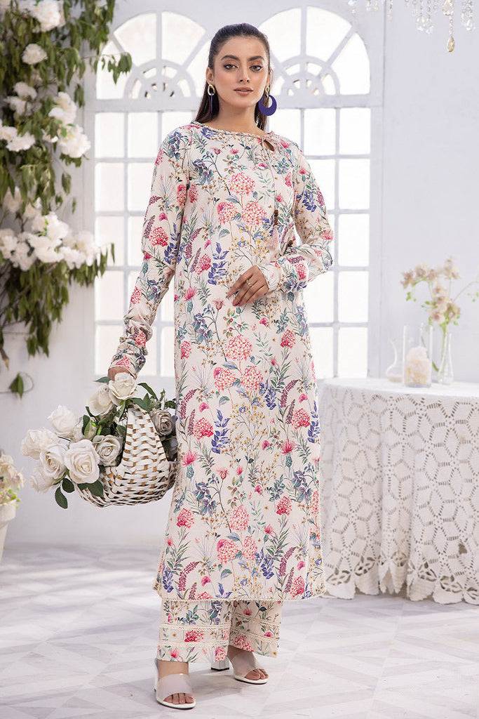 Ellena - 2-PC Unstitched Digital Printed Lawn Suit