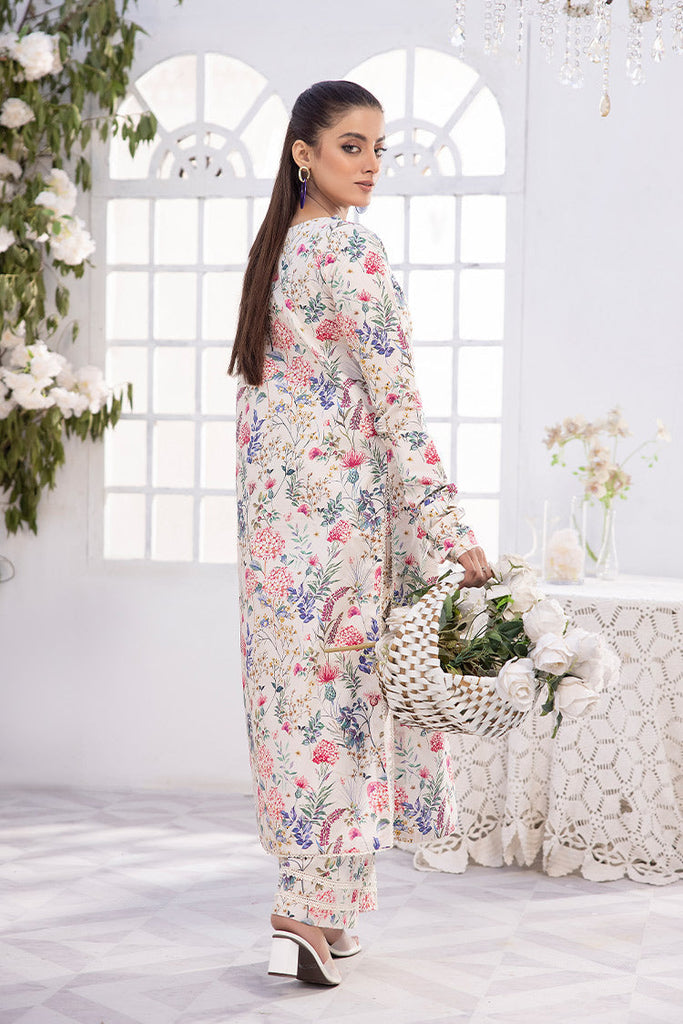 Ellena - 2-PC Unstitched Digital Printed Lawn Suit