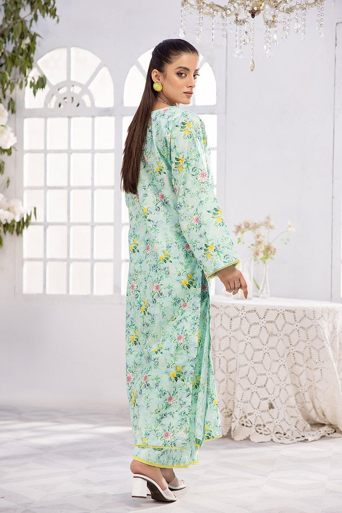 2-PC Unstitched Digital Printed Lawn Suit