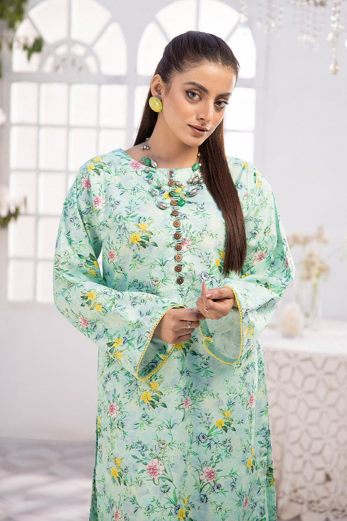 2-PC Unstitched Digital Printed Lawn Suit