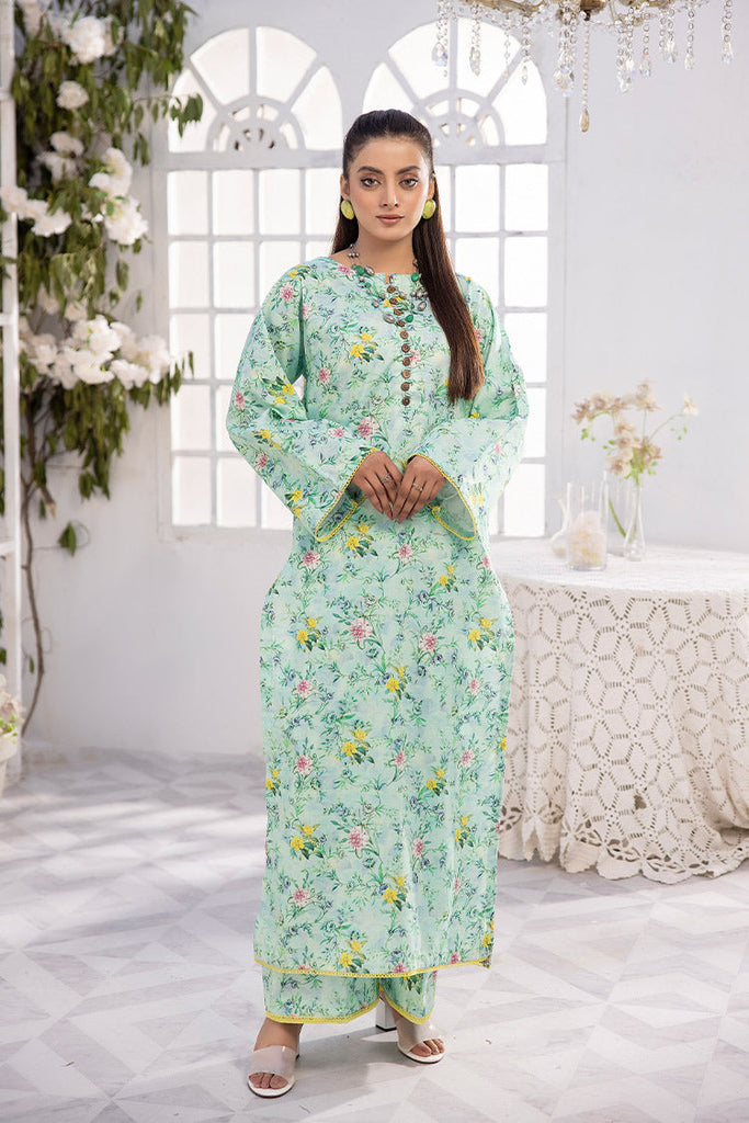 2-PC Unstitched Digital Printed Lawn Suit