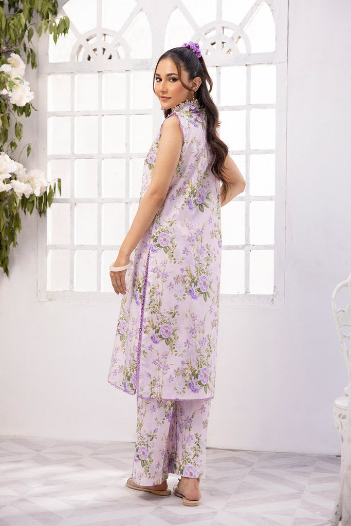 Ellena - 2-PC Unstitched Digital Printed Lawn Suit