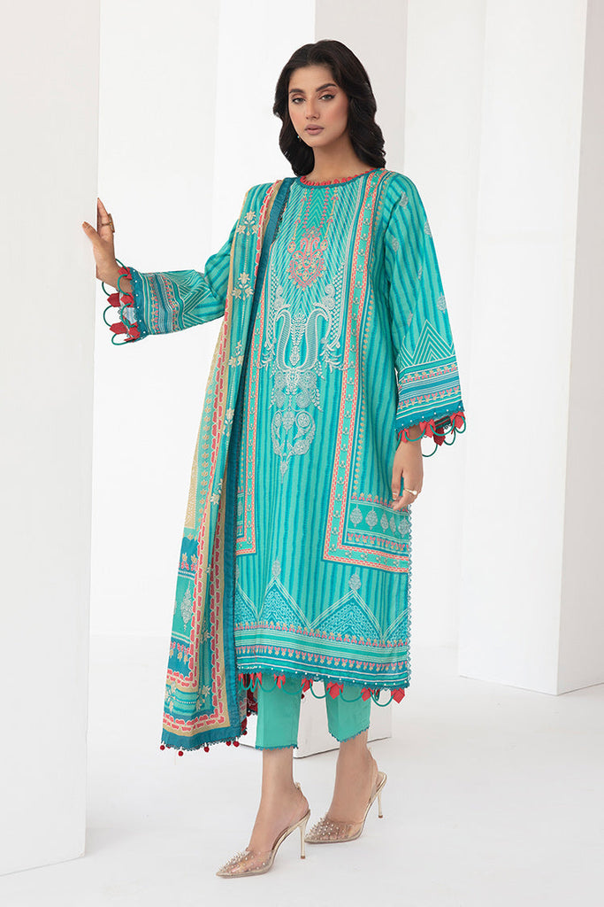 3-PC Unstitched Digital Printed Lawn Suit