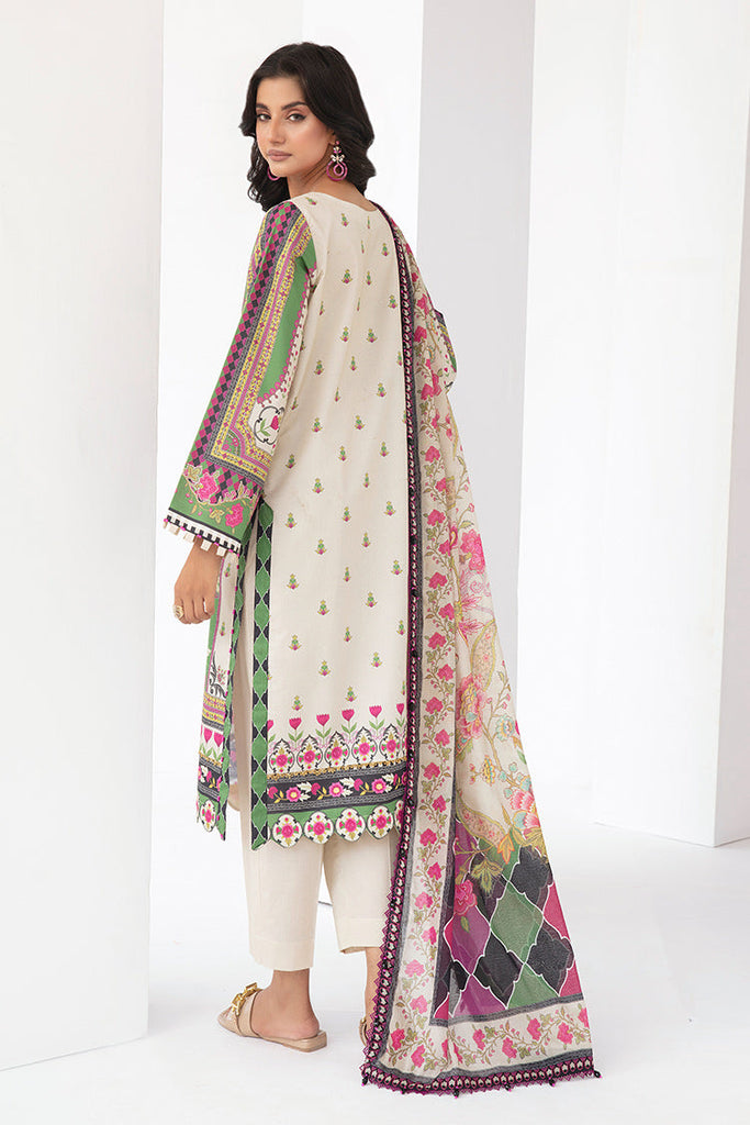 3-PC Unstitched Digital Printed Lawn Suit