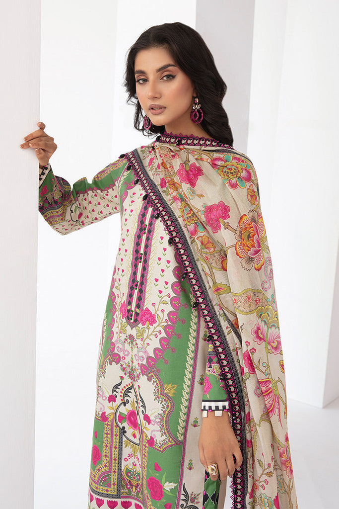 3-PC Unstitched Digital Printed Lawn Suit