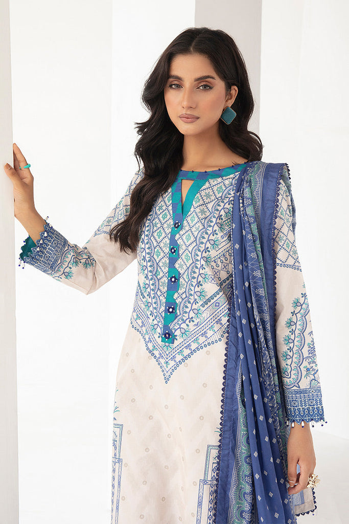 Ellena - 3-PC Unstitched Digital Printed Lawn Suit