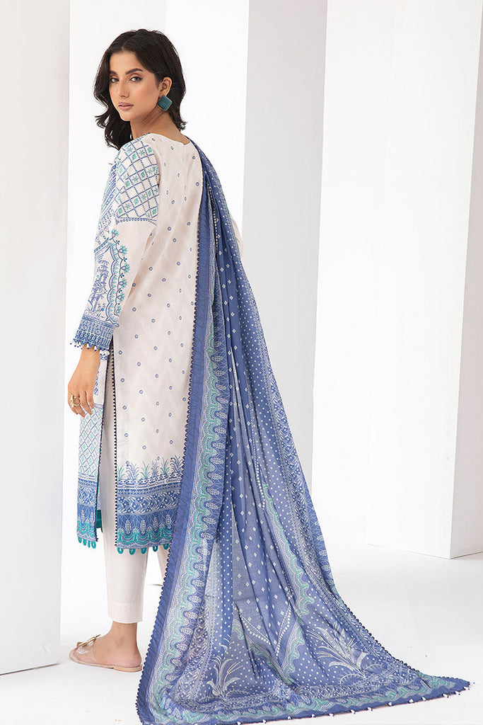 Ellena - 3-PC Unstitched Digital Printed Lawn Suit