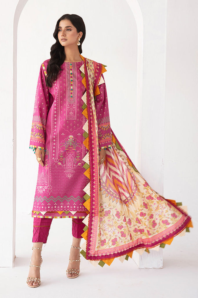 3-PC Unstitched Digital Printed Lawn Suit