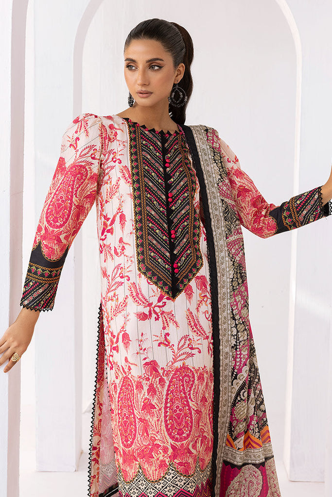 3-PC Unstitched Digital Printed Lawn Suit