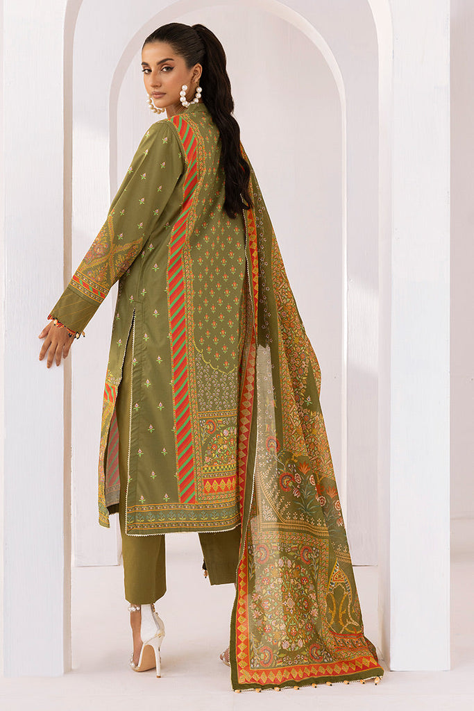 Ellena - 3-PC Unstitched Digital Printed Lawn Suit