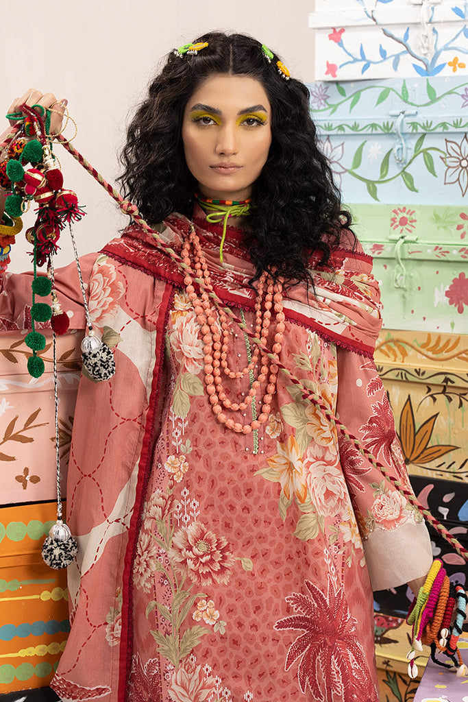 3-PC Unstitched Digital Printed Lawn Suit