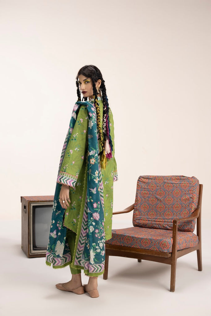 3-PC Unstitched Digital Printed Lawn Suit