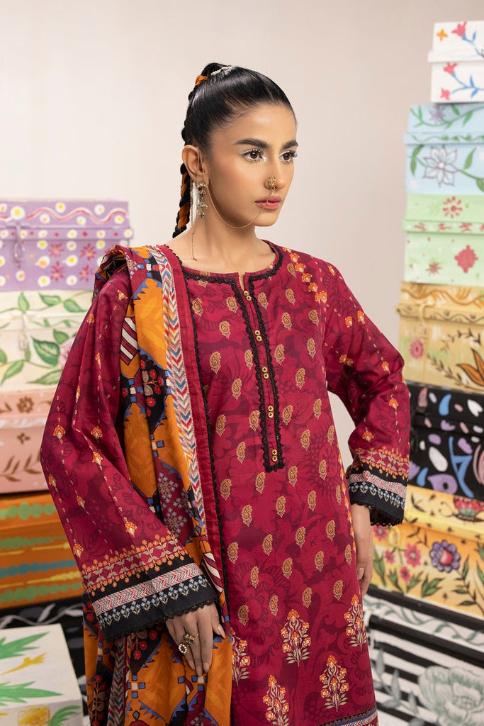 3-PC Unstitched Digital Printed Lawn Suit