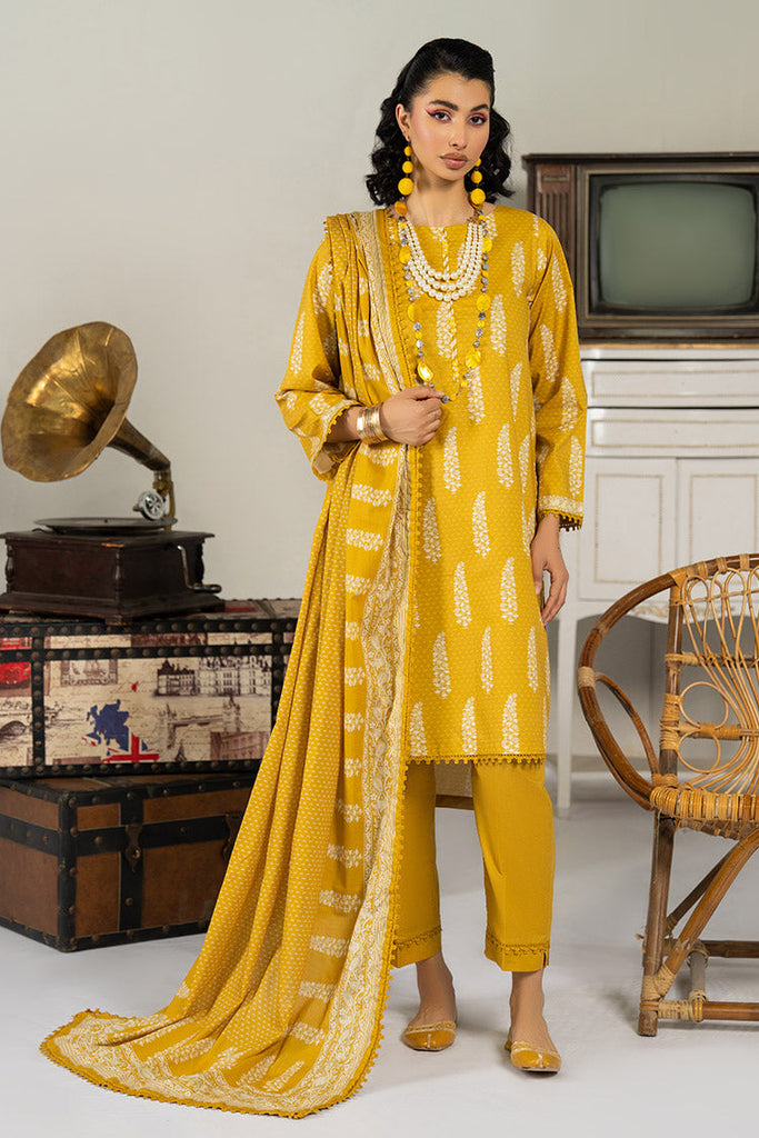 3-PC Unstitched Digital Printed Lawn Suit