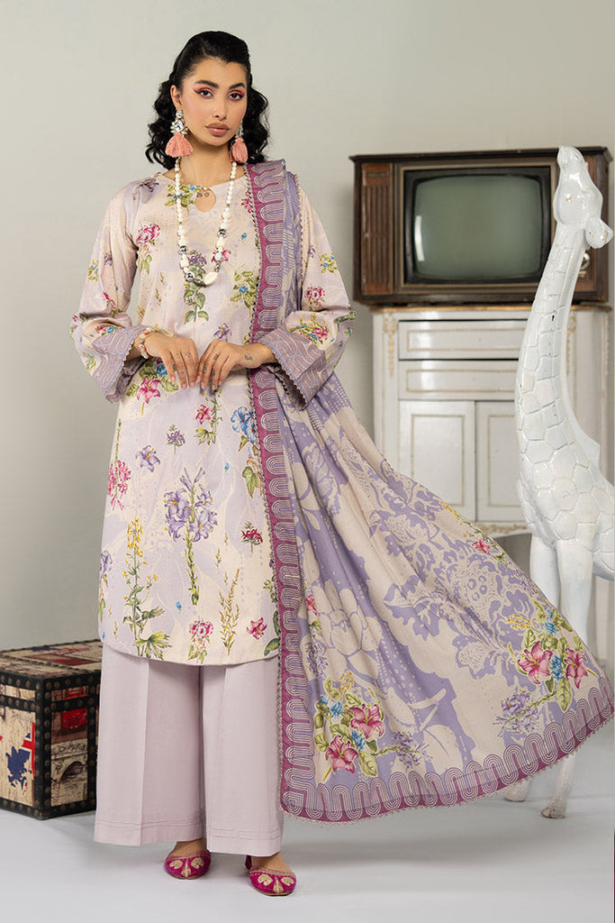 3-PC Unstitched Digital Printed Lawn Suit