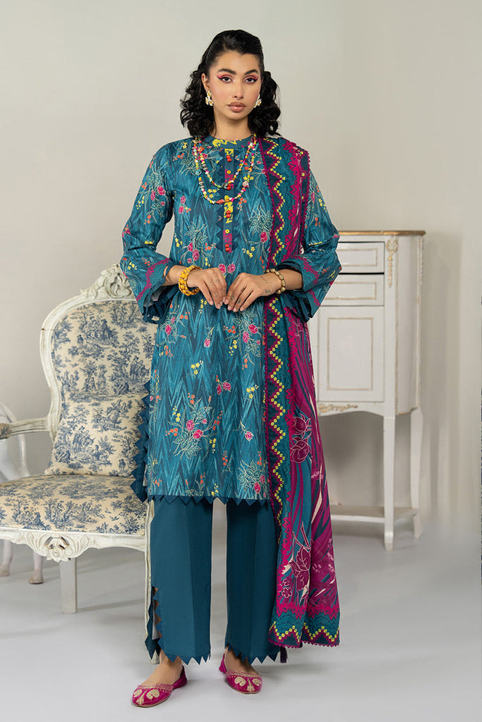 3-PC Unstitched Digital Printed Lawn Suit