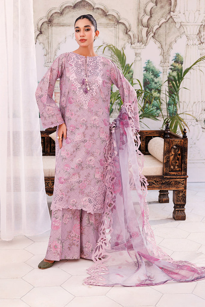 Ellena - 3-PC Unstitched Digital Printed Lawn Suit