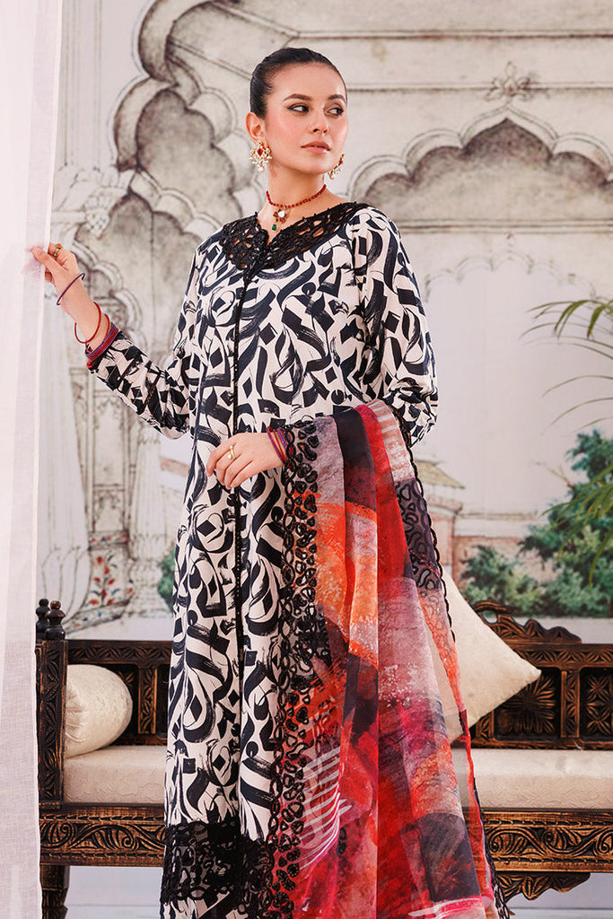 3-PC Unstitched Digital Printed Lawn Suit