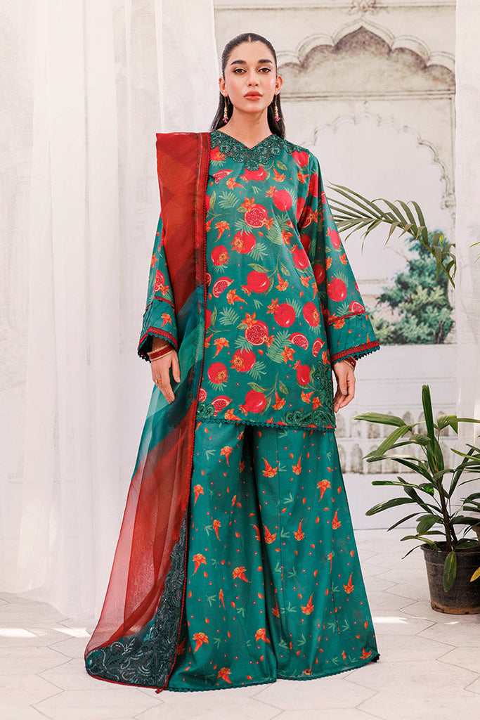 3-PC Unstitched Digital Printed Lawn Suit