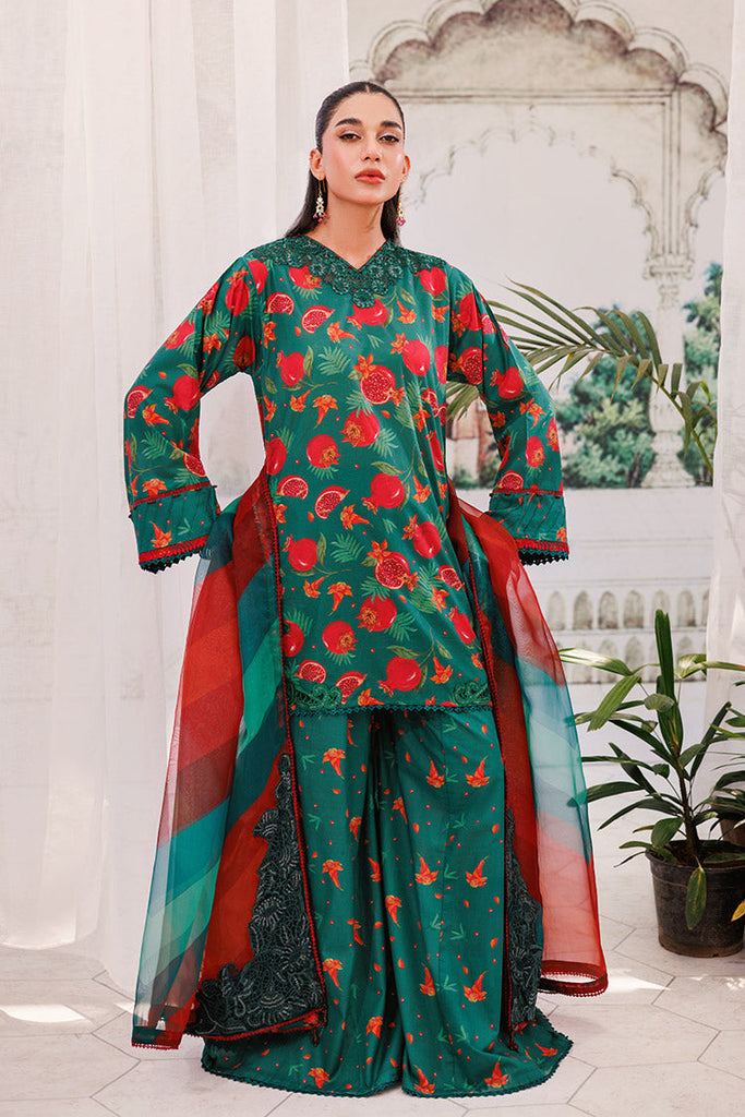 3-PC Unstitched Digital Printed Lawn Suit