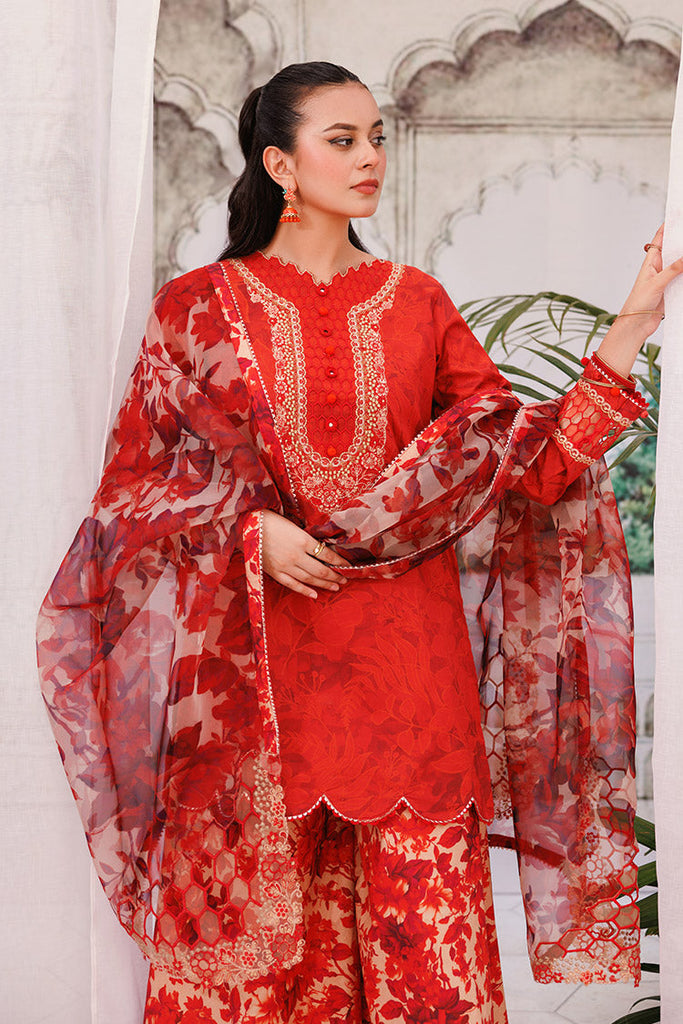 3-PC Unstitched Digital Printed Lawn Suit