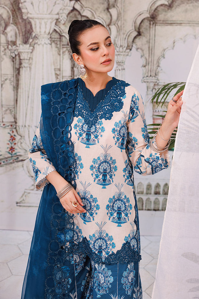 3-PC Unstitched Digital Printed Lawn Suit