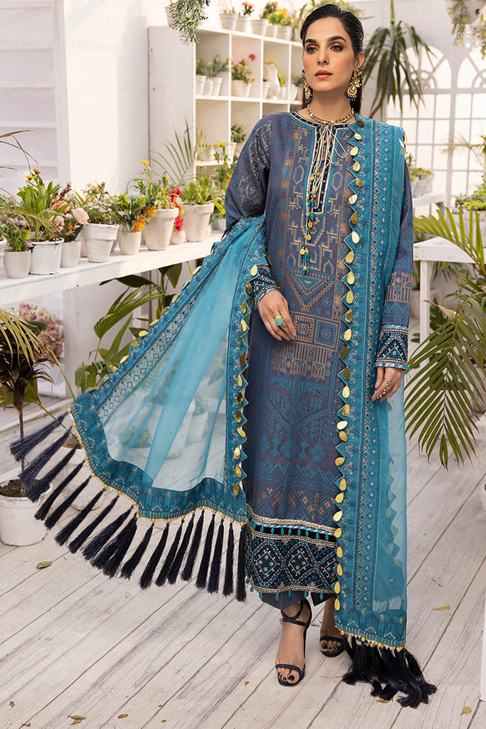 Ellena - 3-PC Unstitched Jacquard Suit