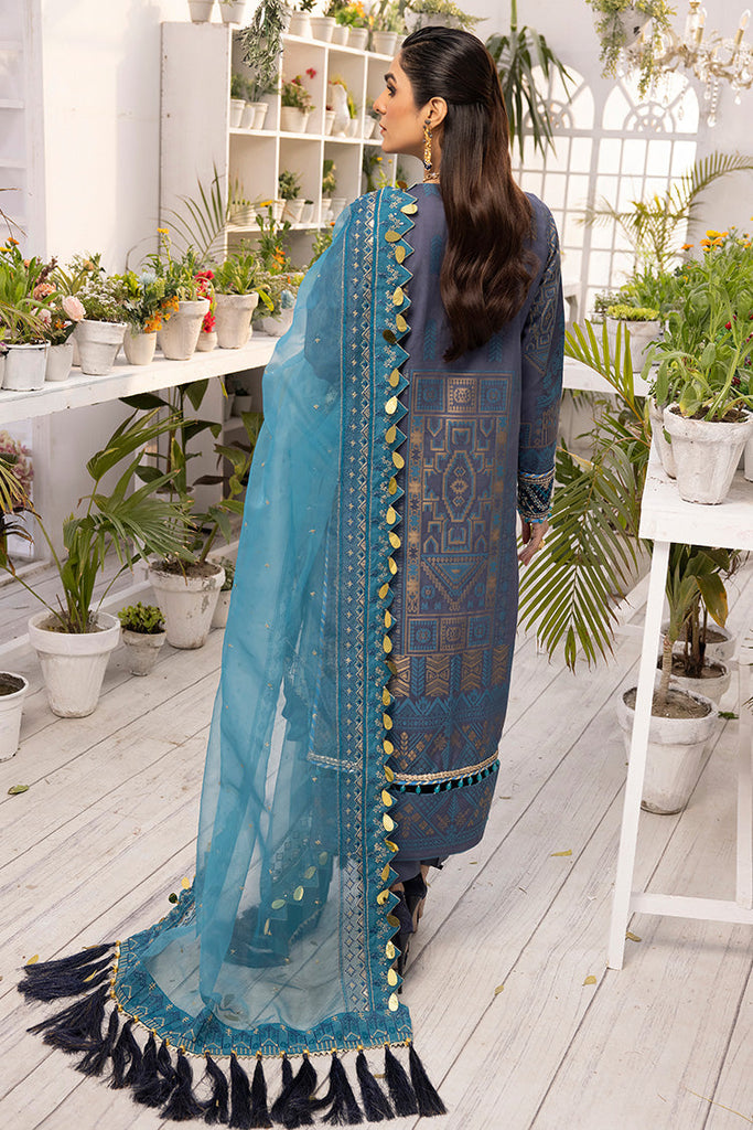 Ellena - 3-PC Unstitched Jacquard Suit