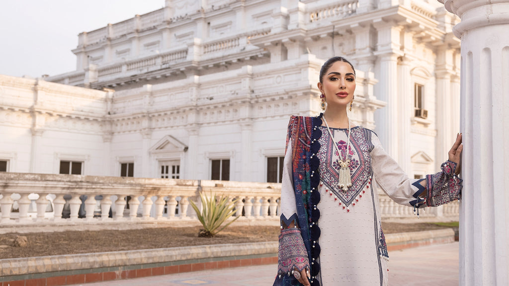 Ellena - 3-PC Unstitched Embroidered Lawn Suit